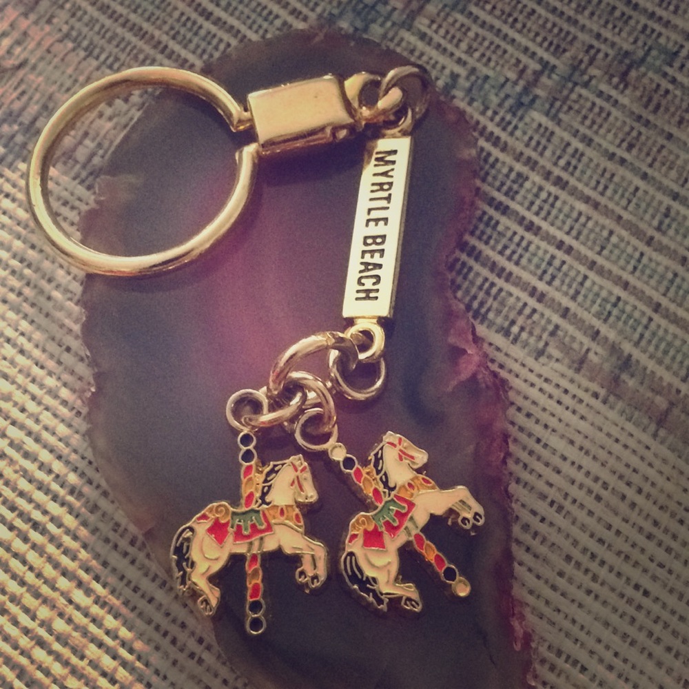 Gold keychain vintage